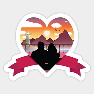 The Heart between Two Souls Sticker